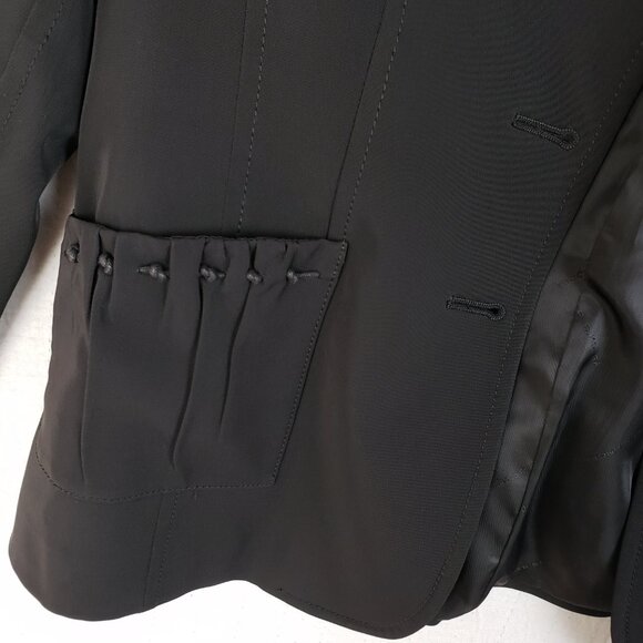 JAVIER SIMORRA Barcelona Blazer Jacket Black size 6 Preppy Y2K - Picture 7 of 16
